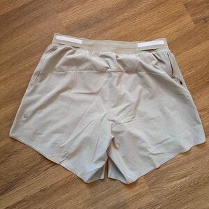 lululemon Men’s Light Sand Athletic Running Shorts size S